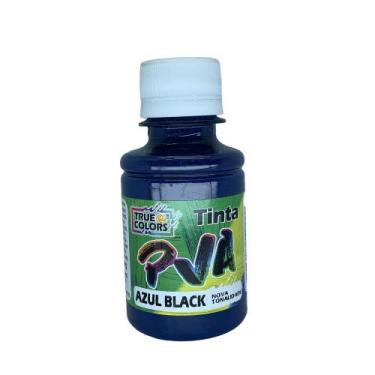 Imagem de Tinta Pva Fosco Cores Escuras 100ml True Colors, AZUL BLACK