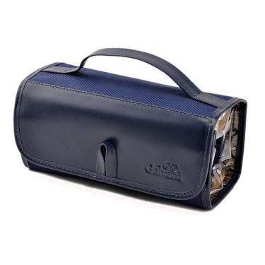 Imagem de Bolsa / Necessaire RUSSI em Nylon c/ Couro Galvani, Azul