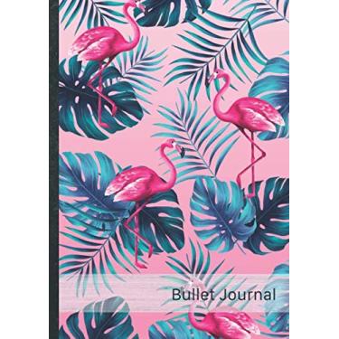 Imagem de Bullet Journal: Dot Grid Notebook Pages • Over 100 dotted pages • Design „Flamingos 120“ • Size A4 (21 x 29,7 cm) • Perfect for Planner, Bullet ... List, Writing, Sketching. Do it yourself! DIY