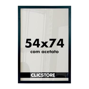 Imagem de Moldura Quebra Cabeça Grow Puzzle 1000 peças 54x74 cm Decoração Quadro Parede Sala Escritório Game Office com Acetato (Preto)