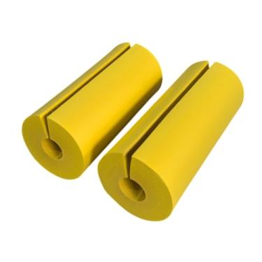 Imagem de IEUDNS 2x almofadas de braço de cadeira de escritório, almofadas de apoio de braço de cadeira, cotovelo elástico antebraço suporte capas de cadeira de, Amarelo