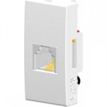 Imagem de Modulo Alumbra Siena Branco (Tomada Rj45 Branco ) 6168, Branco