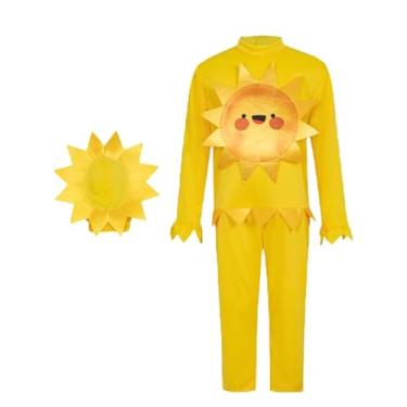Imagem de Fiocias Traje de sol infantil com roupa de chapéu para adereços vestido chique festa de Halloween, Xl