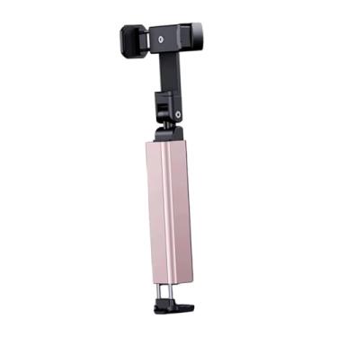 Imagem de BaotyJie Phone Tone Tone Tones de avião Travel RELAS ESTENCIAIS AJUSTÁVEL FÁCIL FÁCIL de Usar portátil Stand Phone Mount for Flying Desk, Rosa