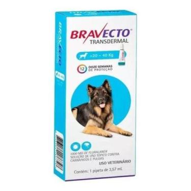 Imagem de Bravecto Transdermal Cão Antipulga E Carrapatos De 20 A 40kg