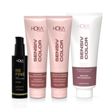 Imagem de Kit pós coloração manutenção sensiv color  bbcream 11 em 1 hoka - HOKA