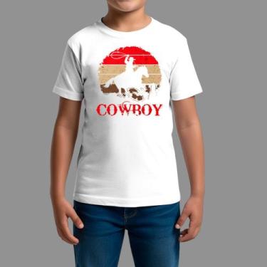 Imagem de Camisetas Infatil Básica Masculina Casual Moda Country Manga Curta Gol