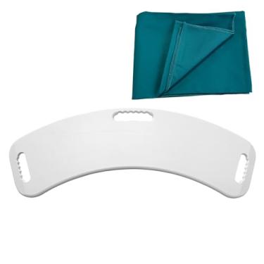 Imagem de Placa de transferência com lençol deslizante, elegível para FSA, dispositivo de assistência deslizante para transferência ou idosos de cadeira de rodas para cama, banheiro, banheira, carro (placa de