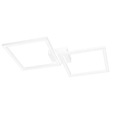 Imagem de Plafon de Sobrepor LED Perfil Led Duplo 48W Design Moderno Quarto Sala Escritorio Bivolt