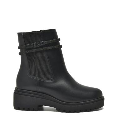 Imagem de Bota Coturno Via Marte Casual Cano Curto Flatform Feminina Preto 339043