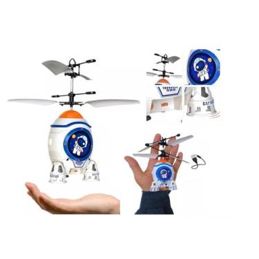 Imagem de Brinquedo Infantil Foguete Voador Com Sensor De Mão Luz Led - Top Kids