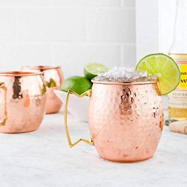 Imagem de Jogo de Canecas de Cobre 4 peças 10X6X8,6