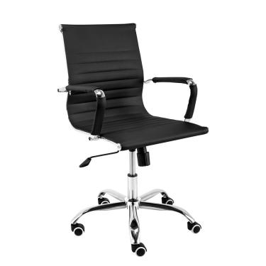 Imagem de Cadeira Escritorio Diretor Boston Giratória Regulagem de Altura a Gas Esteirinha Preto