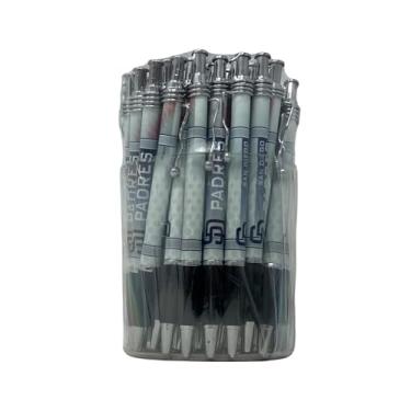 Imagem de Pro Specialties Group MLB Pacote com 48 canetas retráteis para banheira - Ótimo presente de meia e lembrancinhas de festa (San Diego Padres)