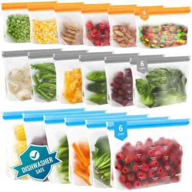 Imagem de Sacos de armazenamento reutilizáveis IDEATECH Stand Up - Multicolor se