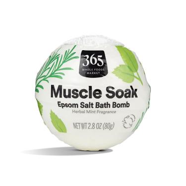 Imagem de Bomba de epsom efervescente Whole Foods Market 365 Muscle Soak 68 ml