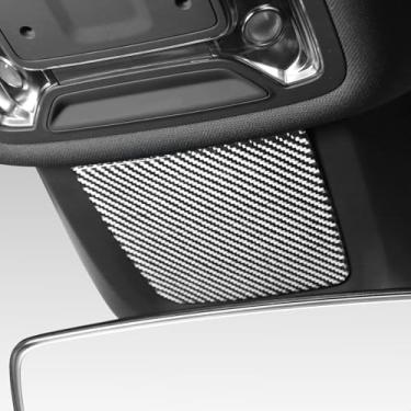 Imagem de BETTERHUMZ Adesivo de espelho retrovisor de carro compatível com Audi A3 8Y S3 RS3 Sportback 2021-2025 Fibra de carbono interior espelho retrovisor acessórios de ajuste (prata)