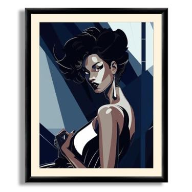 Imagem de Art Shoppe Arte de parede com impressão emoldurada, decoração de parede vintage para sala de estar, quarto, escritório, imagem de alta resolução em papel de arte premium, moldura de 3/10.2 cm com