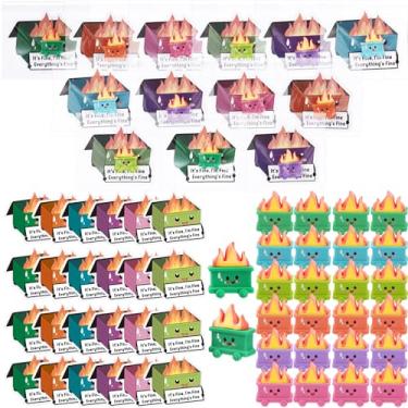 Imagem de CroBlissful 30 Sets Employee Appreciation Gifts Bulk Emotional Support Resin Dumpster Ornament with Inspirational Card 6 Colors Trash Fire Gift for Coworker Thank You Office Team Gift, Classic