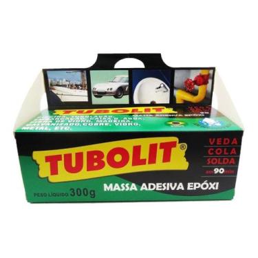 Imagem de Tubolit Massa Epoxi Naval Subaquática Cola Bi A + B 300g - Nauticola
