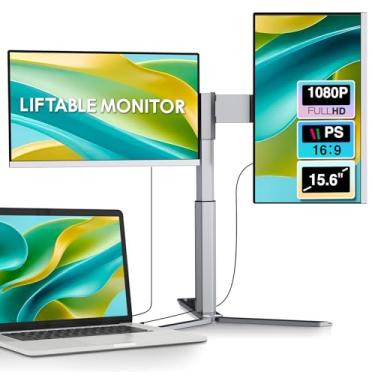 Imagem de Enzion Extensor De Tela Para Laptop, Monitor Portátil Fhd 1080P De 15,6" Com Rotação De 360°, Tela Removível, Extensor Triplo Para Monitor, Plug & Play, Compatível Com Laptops (Mac/Win/Android)