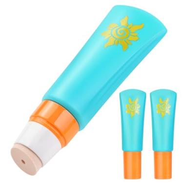 Imagem de MONVIE Aplicador de protetor solar, recarregável e à prova de derramamento, protetor solar infantil, aplicador de loção com esponja de espuma macia para crianças, adultos e famílias, essenciais de