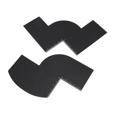 Imagem de Ferramenta de Aprimoramento Linha do Cabelo Barba Com Régua de Escala para o Kit de Estilo de Barbeiro de Barbeiro de Salão de Salão de Salão de Beleza e Beleza