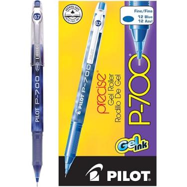 Imagem de PILOT Canetas esferográficas de tinta gel Precise P-700, ponta fina, tinta azul, pacote com 12 (38611)