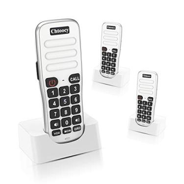 Imagem de Intercomunicadores sem fio para casa, 1,6 km de longo alcance para escritório, sistema de comunicação portátil de sala a sala, recarregável alto e transparente sistema de intercomunicação