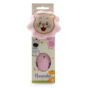 Imagem de Naninha De Bichinhos Para Bebe em Vários Modelos (Leão Rosa)
