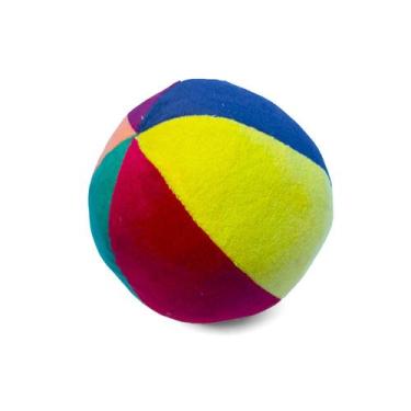 Imagem de Bola de pano para bebês pelúcia antialérgico lavável 12cm - ZIP