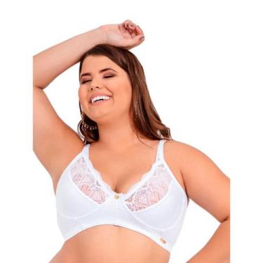 Imagem de Sutiã Bell IMI Lingerie Sem Bojo Reforçado Conforto Renda Plus Size, 4