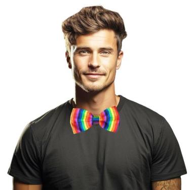 Imagem de Gravata Borboleta Rainbow Arco-Íris LGBT - Party Bowtie