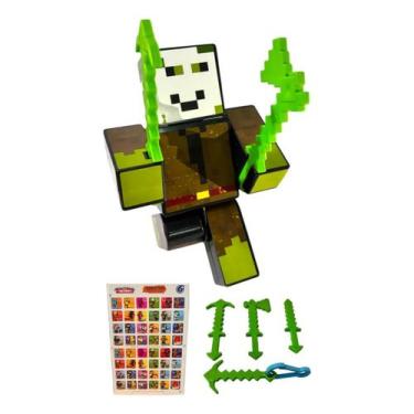 Imagem de Boneco 15cm Stick + 3 Ferramentas + Chaveiro + Jogo Memória - Algazarr
