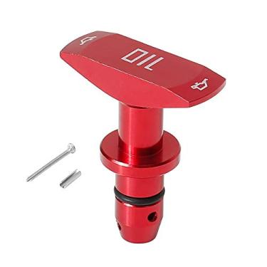 Imagem de X AUTOHAUX Puxador de óleo para carro em liga de alumínio 5 mm para Ford Mustang GT V8 GT500 1999-2011 Vermelho