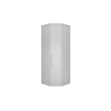 Imagem de Guarda Roupa Closet de Quarto de Canto Obliquo Rizon/Linea c/ 1 Porta Neve - Novo Horizonte