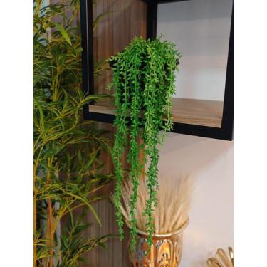 Imagem de Arranjo decorativo de prateleiras no vaso plantas verde suculentas - L