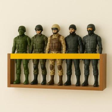 Imagem de Prateleira de Parede para Coleção de Bonecos  Marvel, Barbie, SuperHer