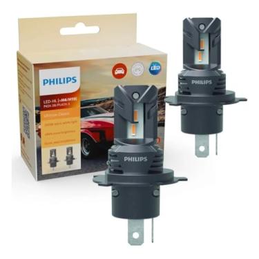 Imagem de Par Lâmpada LED Philips Ultinon Classic H4/H19 Amarela 3.500k