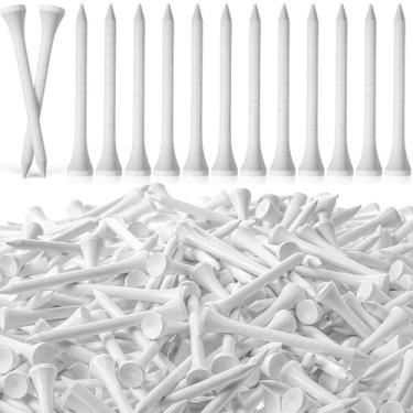 Imagem de Pacote Golf Tees Mudder 600 de madeira para homens, branco (7 cm)
