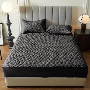 Imagem de Capa Para Colchão Impermeavel Matelado Com Elastico Premium(preto,Berço)