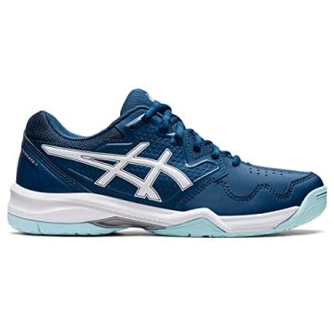 Imagem de ASICS Tênis feminino Gel-Dedicate 7, Índigo claro/branco, 34