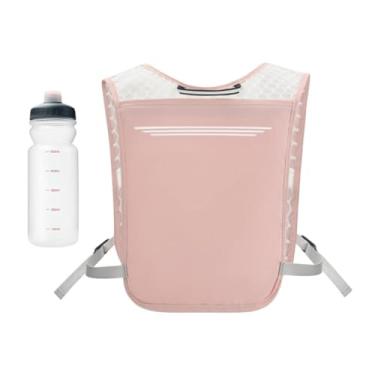 Imagem de oshhni Colete de hidratação, mochila de hidratação para ciclismo, mochila de caminhada, esportiva para ciclismo de corrida, Rosa