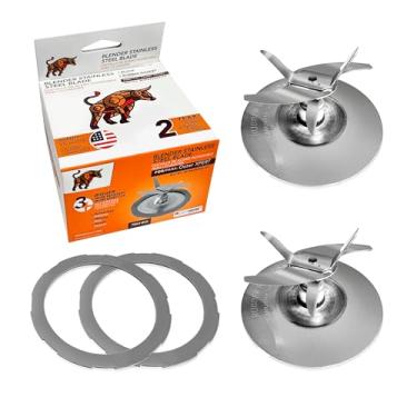 Imagem de Lâmina de substituição compatível com liquidificadores Oster Pro 1200 com junta de borracha O-ring pacote com 2