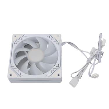 Imagem de Ventilador de Gabinete de 120 Mm, Ventilador de Contas de Iluminação Coloridas ARGB, Almofadas de Borracha Antivibração, Versátil para Cooler de CPU, Cooler de água de CPU,