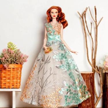 Imagem de Conjunto De Acessórios De Roupas De Boneca De Luxo Bordado De 32 Cm Br
