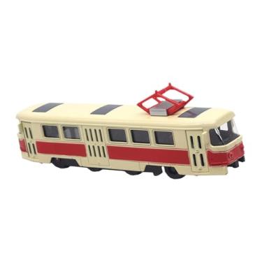 Imagem de MERIGLARE 1:90 escala de brinquedos de ônibus da cidade de carro, Vermelho