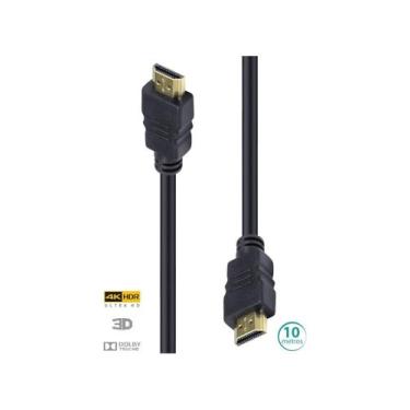 Imagem de Cabo Hdmi 2.0 4k Ultra Hd 3d Conexão Ethernet 10 Metros - H20-10 - VIN