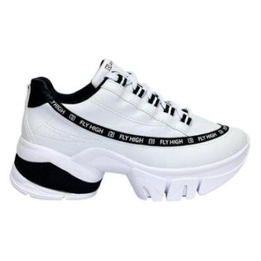 Imagem de Tênis Ramarim Sneaker Fly High 2380104 Branco/Preto-Feminino