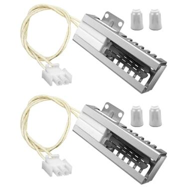 Imagem de Vaticas Ignição De Forno A Gás Compatível Com Samsung Ge Whirlpool Hot-Point Burner Substituição Dg94-00520A Wb13K21 W10918546 W11176454 5304509706 Conector E Porcas Cerâmica 2 Peças